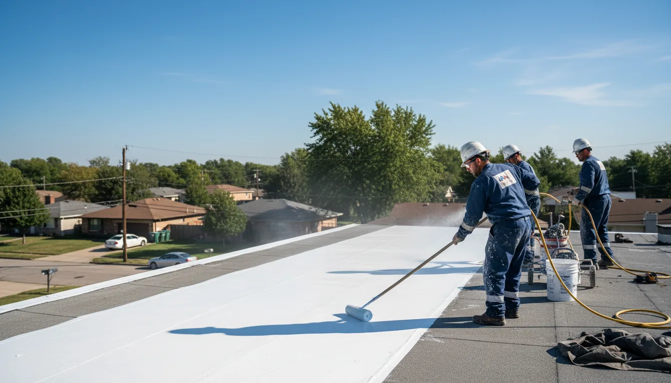 Commercial roof coating in Opdyke, IL near me